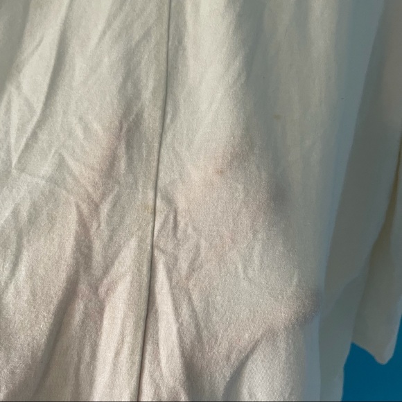 Lane Bryant White Gem Bead Rhinestone Pattern Blouse 3/4 Sleeves Winter 22/24 - Picture 10 of 11